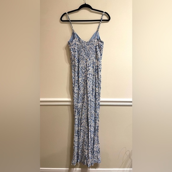 Hutch Anthropologie Ditsy Print Jumpsuit Blue Floral Size Small - Picture 7 of 9